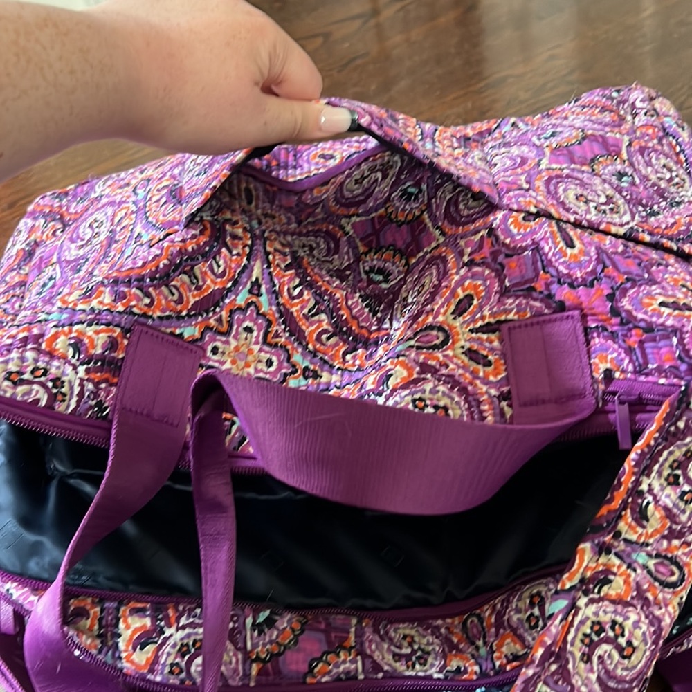 Purple Paisley Women's Bag - Picture 7 of 8